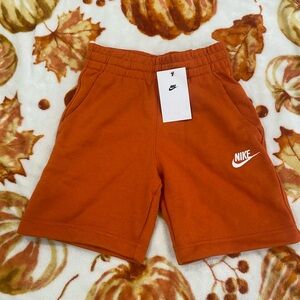 New* Nike Kids Burnt Orange Shorts